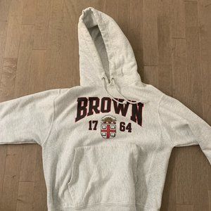 Brown University White/Gray Champion Hoodie